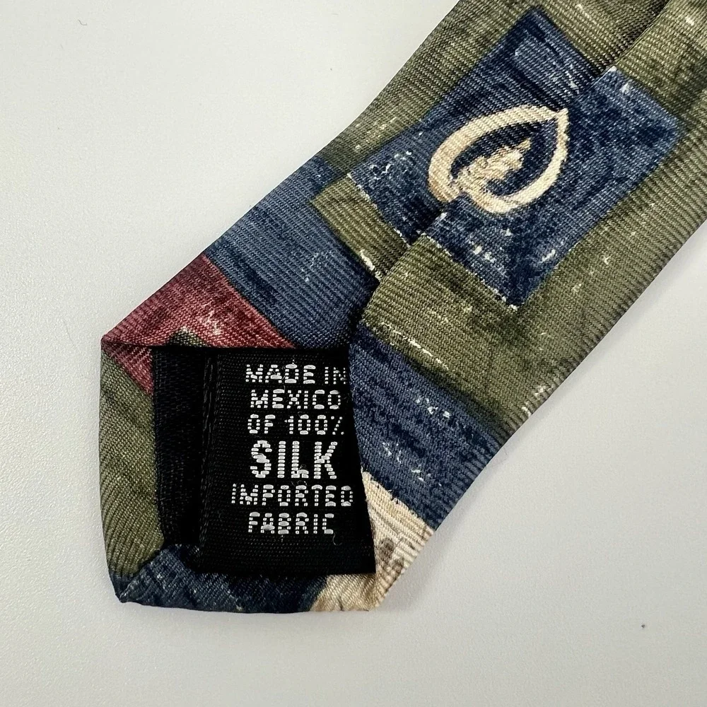 Vintage Bill Blass Men's Neckties Geometric Roman Themed 100% Silk - LOT OF 3